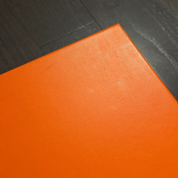 Hermes large size empty box shoe box case decoration storage orange - Picture 10 of 12